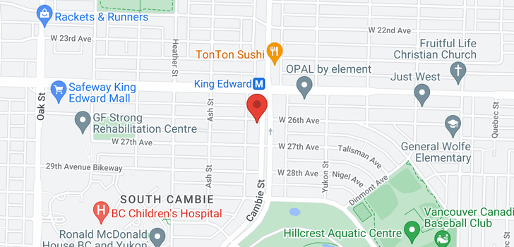 map of 201 4171 CAMBIE STREET